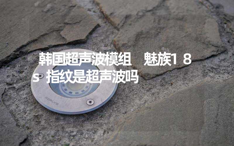 韩国超声波模组 魅族18s指纹是超声波吗